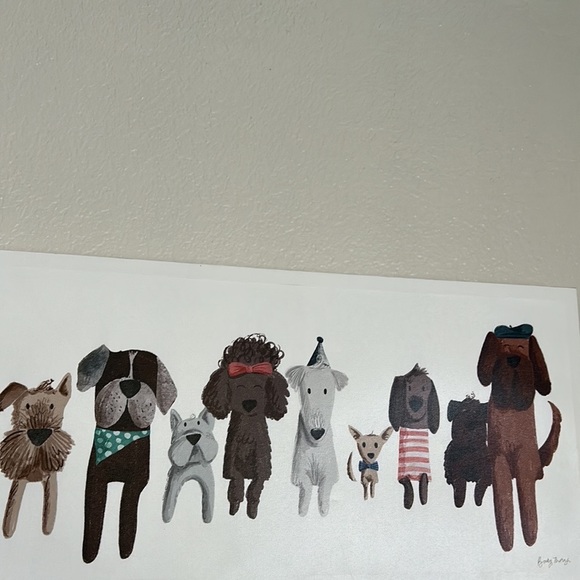 NWT’s Dog Wall Art Artist Becky Thorns Thorny Portrait painting Wall Decor 24”W - Picture 8 of 8